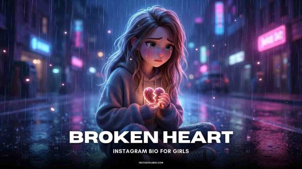 Broken Heart Instagram Captions for Girls