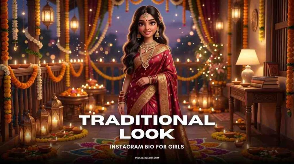traditional look instagram captions for girls