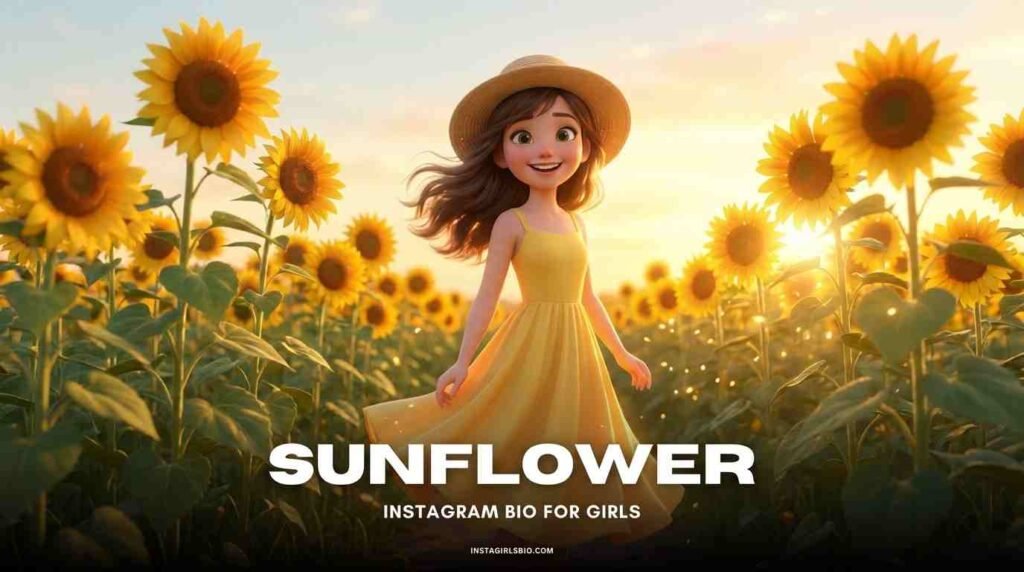 Sunflower Instagram captions for Girls