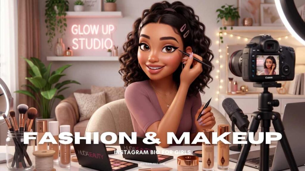 fashion & makeup instagram bio for girls