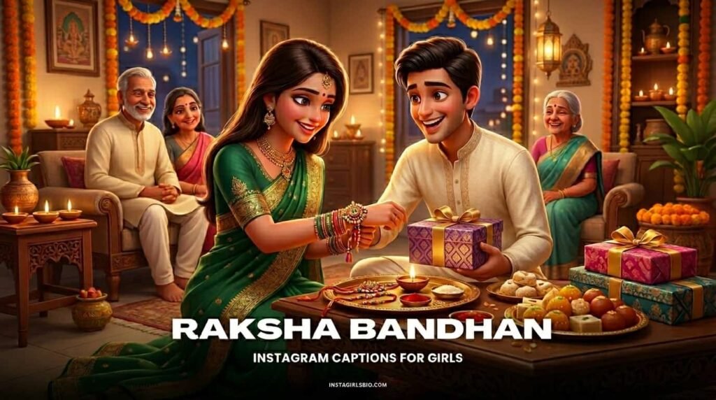 Raksha bandhan instagram captions for girls