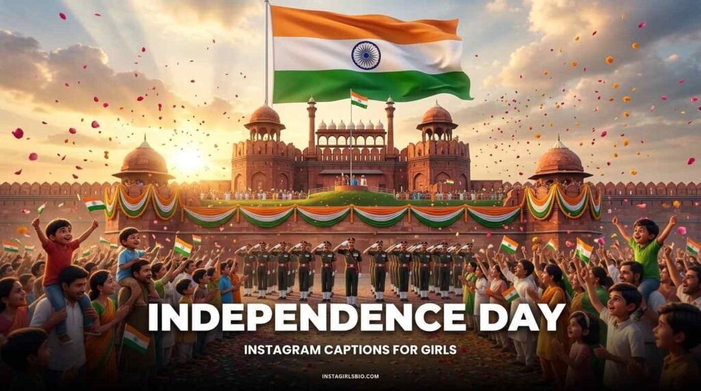 Independence day Instagram captions for girls