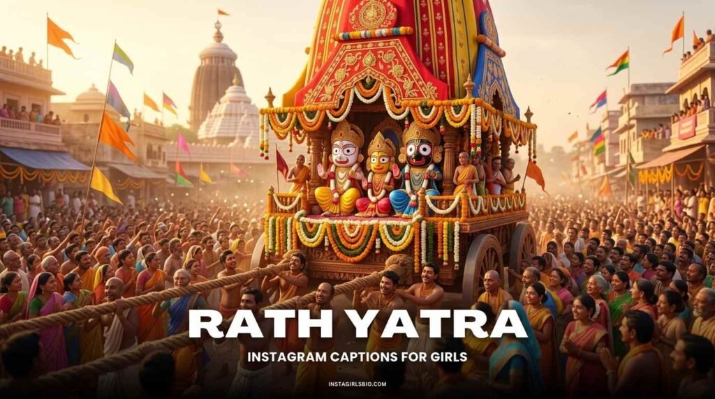 Rath yatra instagram captions for girls