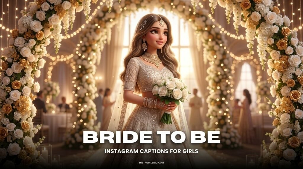 Bride to be Instagram captions for girls