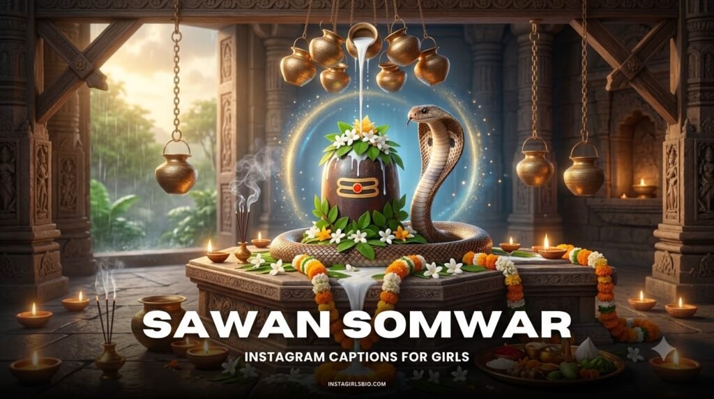 Sawan somwar Instagram captions
