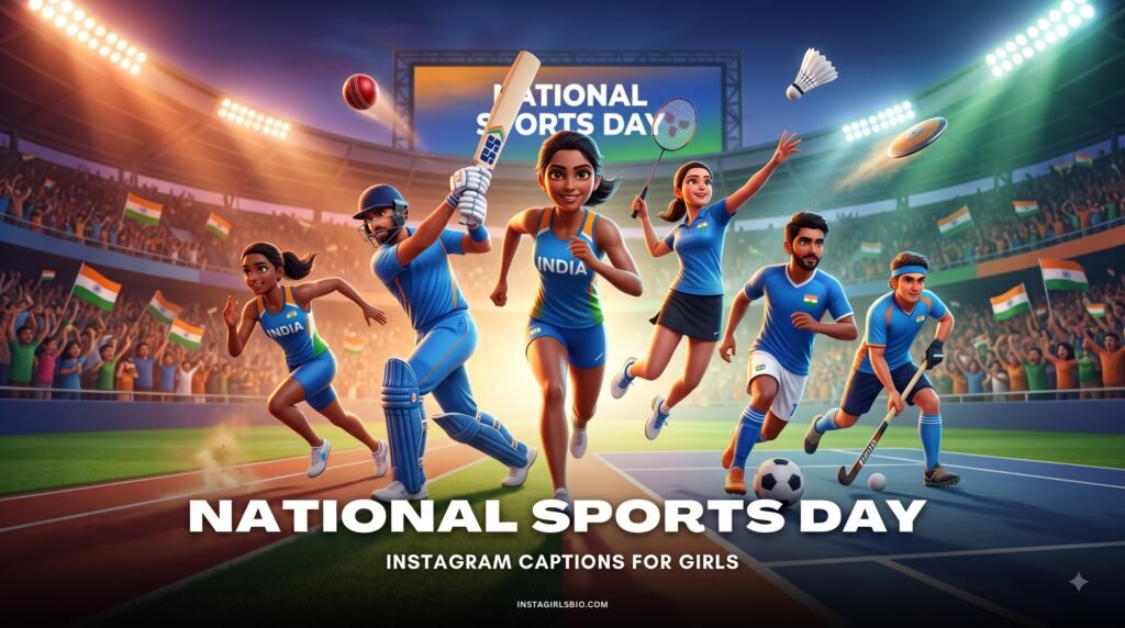 National Sports Day Instagram captions
