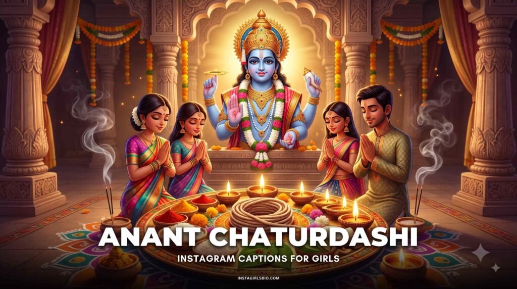 anant chaturdashi Instagram captions