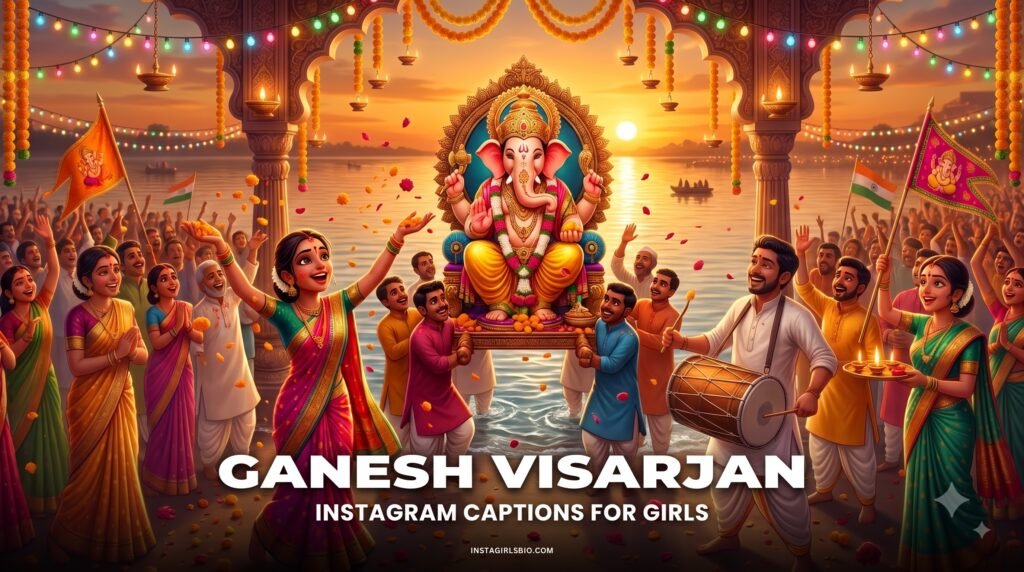 Ganesh Visarjan Instagram Captions