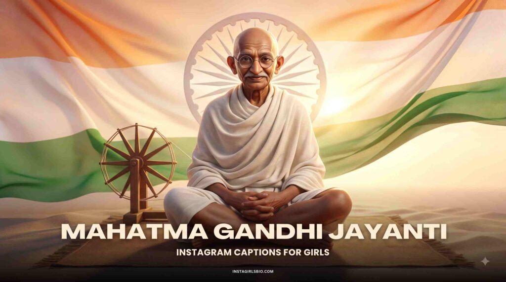 Mahatma Gandhi Jayanti Captions for Instagram