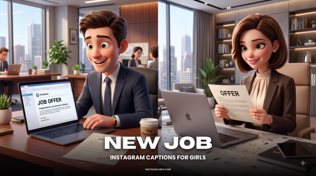 New Job Instagram captions