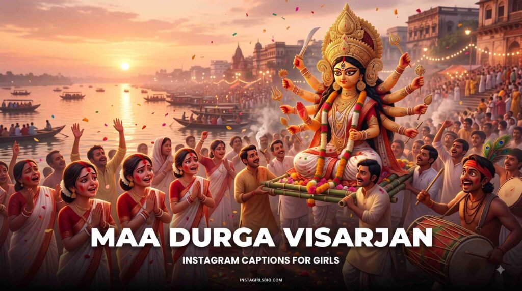 Durga Maa Visarjan Instagram Captions