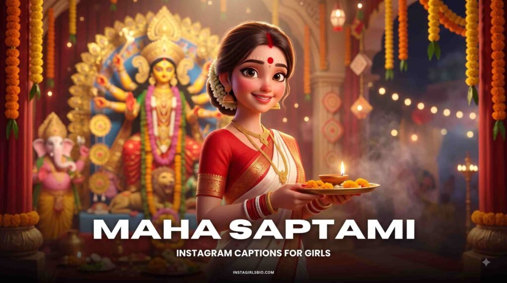 Maha saptami captions